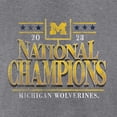 thumbnail image 4 of Women's Fanatics  Heather Gray Michigan Wolverines College Football Playoff 2023 National Champions Outstanding, 4 of 4