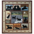 thumbnail image 3 of Black Lab - Embroidery, Cotton shell, soft cotton filled, hand made quilts- Twin, 3 of 3