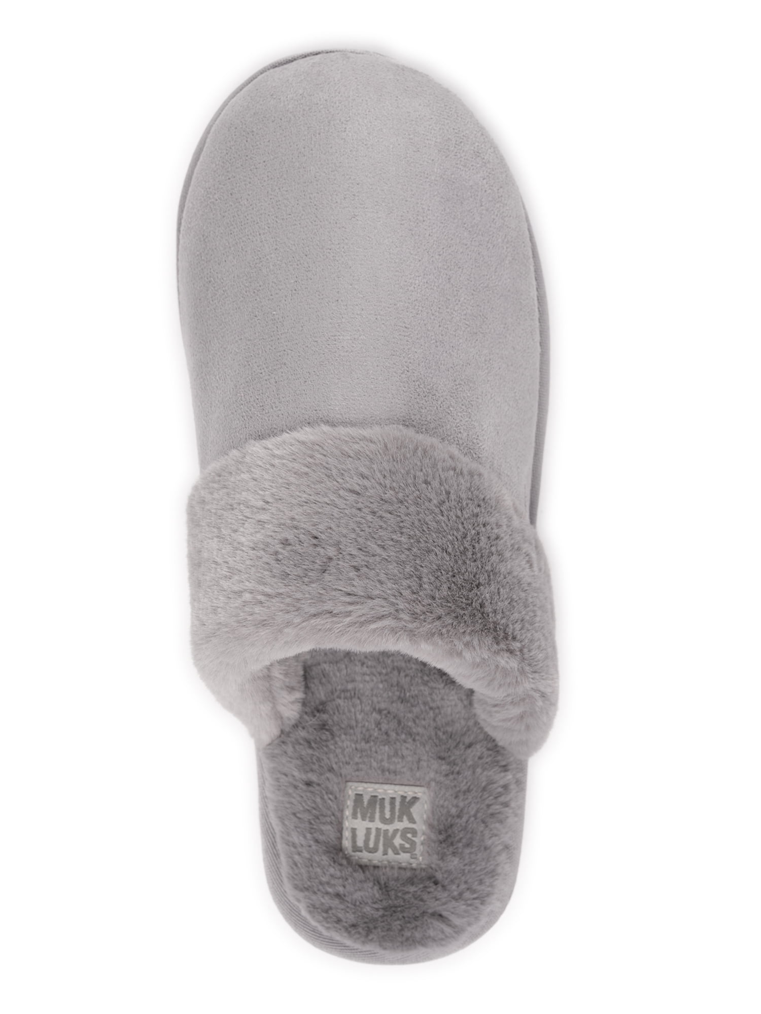 MUK LUKS Women's Faux Fur Platform Scuff Slippers, Sizes 5/6-11/12