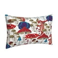 thumbnail image 2 of Bingfone Colorful Mushrooms (2) Standard Size Pillowcase, Long Staple Pure Cotton Envelope Closure Pillow Cover,14"X20", 2 of 9