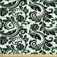 thumbnail image 2 of Ambesonne Victorian Fabric by the Yard Upholstery, Damask Inspired Vintage, 3 Yards, Black White, 2 of 5
