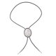 thumbnail image 4 of Corbata de bolo Yuyangstore Occidental Ajustable Blanco, 4 of 8