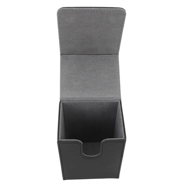 Card Deck Box, PU Leather Multifunctional Card Storage Box with Closure for 100 Cards or More