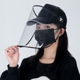 thumbnail image 2 of Fashion Protective Sun Hat Baseball Cap w/ Removable Mask Shield Plastic Protective Cover Anti-fog Splash-proof Sunhat Fishing Beach Travel Hat Safety Protection, 2 of 6