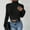 Black, variant on Olyvenn Womens Turtle-Neck Cropped Knit Sweater Tops Casual Plus Size Loose Women Fashion Soild Pullover Long Sleeve For Women 2022 Black L