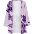 thumbnail image 5 of Cardigans pour Femmes Légers d'Été Mode pour Femmes à Manches Trois Quarts Cardigan à Boutons à Manches 4/3 Veste Haut Cardigan Léger pour Femmes en Liquidation, 5 of 5