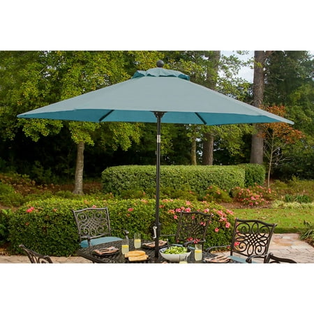Hanover Outdoor Table Umbrella for the Traditions Dining Collection Ocean Blue