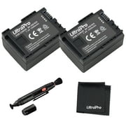 UltraPro 2-Pack BP-808 High-Capacity Replacement Batteries for Canon Vixia M30, M31, M32, M300, HF-M40 Camcorders. Also Includes: Deluxe MicroFiber Cleaning Cloth, Lens Cleaning Pen