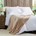 thumbnail image 5 of Somerset Home Oversized Microfiber Velvet  Throw Blanket for Adult (Desert Tan), 5 of 7