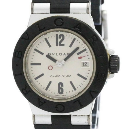 Pre-Owned BVLGARI Aluminium Rubber Quartz Ladies Watch AL29TA (Good)