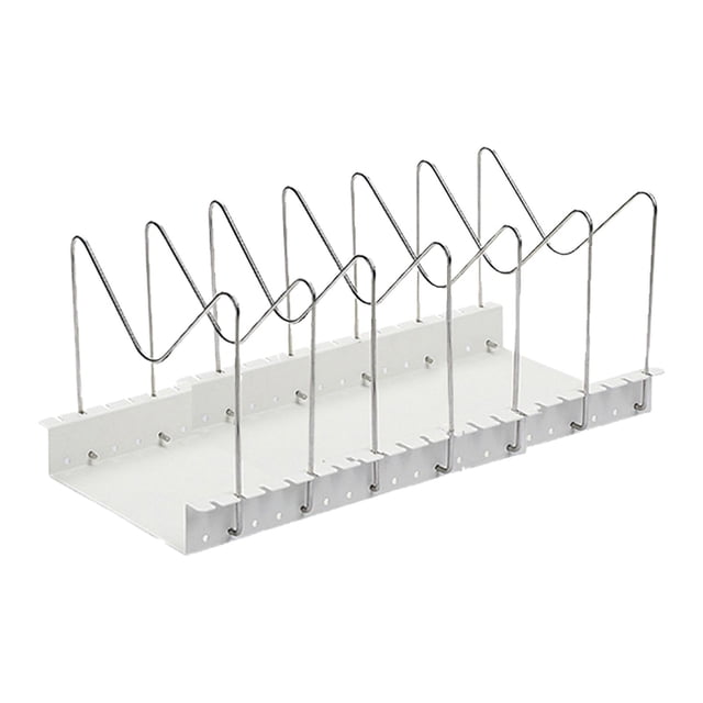 Organizador de tabla de cortar perfecl con soporte para tapa ajustable para cubiertas de ollas
