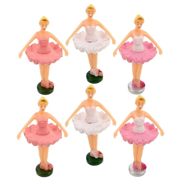 UPOUART Set of 6 Dancing Ballerina Music Box Figurines Vintage Style Romantic Desk Decor Accessories