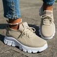 thumbnail image 7 of Domzle Shoes for Women Slip-On Lightweight Wide Toe Box Walking Shoe for Comfort Khaki 39, 7 of 7