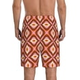 thumbnail image 3 of Kdxio 70s Retro Style Print Mens Sleep Shorts Bottoms Soft Comfy Pajama Wear Pants with Drawstring Pockets, 3 of 7