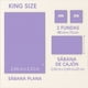 thumbnail image 3 of Juego de Sábanas Tacto Algodón King Size 4 Piezas Ultra Suaves y Frescas Color Lila Kyuden Home, 3 of 5
