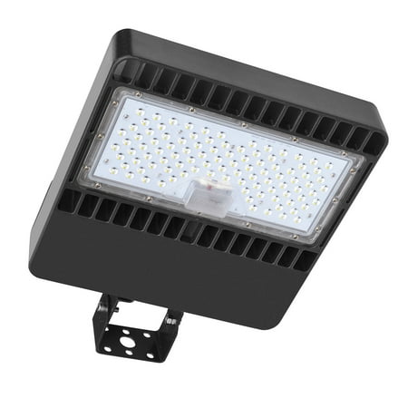 

KAWELL LED Parking Lot Lights 100W-12000lm Outdoor LED Flood Lights 5000K LED Shoebox Lights - Trunnion Mount Commercial Street Area Light for Wall Barn Courtyard