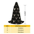 thumbnail image 2 of Honeii Western Cowboy Print Poncho Cape, Cloak Coat, Snuggly Hooded Wearable Blanket, Hooded Cape For Teenagers,Halloween Costumes-Large, 2 of 7