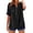 27# Black, variant on Cotton Linen Shirts for Women 2026 Summer Short Sleeve V Neck Button Down Tops Dressy Casual Oversized Tshirts Coffee S