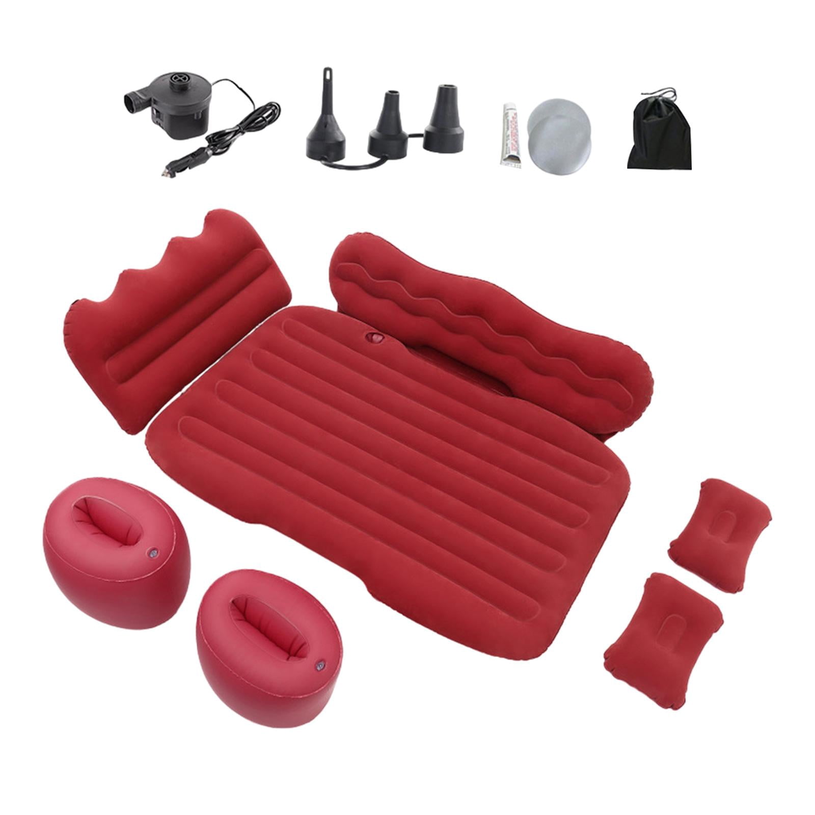 GARENDE Inflatable Car Air Mattress Camping Air Mattress Bed for MPV Automotive Red