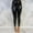 Black, variant on Capri Workout Leggings For Women Plus Size Strethcy Shiny Sport Fitness Trouser Pants Bottoms Trousers Flare Leggings
