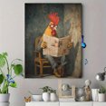 thumbnail image 4 of Rooster Newspaper Canvas Wall Art 15.75x11.81 Inches, 4 of 8