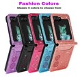 thumbnail image 3 of Luxury Glitter Leather Card Slot Wallet Case For Samsung Galaxy Z Flip 6, iPhone 13, 3 of 5
