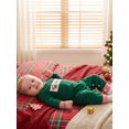 thumbnail image 5 of Cenuakty Baby Boy Christmas Romper Embroidery Long Sleeve Crew Neck Bodysuit, 5 of 9