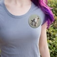 thumbnail image 2 of Wolf Howling Pinback Button Pin, 2 of 5