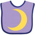 thumbnail image 3 of Inktastic Cute Yellow Moon Boys or Girls Baby Bib, 3 of 4