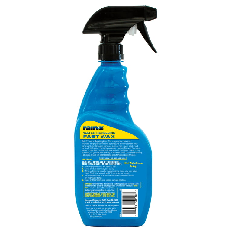 Rain-X 2-IN-1 Spray Fast Wax and Water Repellent - 620118W 