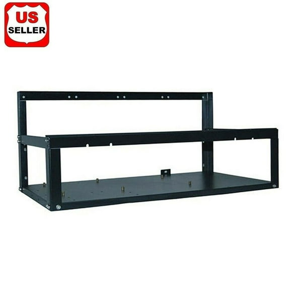 LINKPAL Mining Rig Frame,Mining Rig Case Frame,Rig Frame,GPU Mining Frame Mining Case,Steel Open Air Miner Mining Frame Rig Case Up to 6 GPU for Crypto Mining