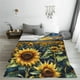 thumbnail image 5 of Balery Starry Sky Moon Sunflower Manta de Felpa Suave y Acogedora – Cobija de Franela Aterciopelada para Cama, Lavable y Cálida para Sofá, Mascotas, Transpirable-50"x40", 5 of 7