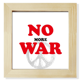thumbnail image 1 of No mas guerra mundial mundial del amor la paz Pantalla de escritorio de pared de fotograma cuadrado, 1 of 4