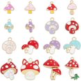 thumbnail image 1 of 64 piezas de dijes de hongos esmaltados de 16 estilos, colgantes de hongos de aleación coloridos con temática otoñal, dijes de metal de colores mezclados, lindos dijes de hongos para hacer joyas., 1 of 7