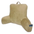 thumbnail image 2 of Mainstays Bed Rest Lounger Pillow Solid Black Faux Mink Fabric Bed Rest Pillow, 2 of 4