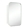 thumbnail image 4 of TEHOME Chrome Rectangle Medicine Cabinet, 22x30 inches, Recessed/Surface Mount, Stainless Steel, 4 of 8