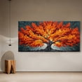 thumbnail image 7 of Canvas Wall Art for Living Room - Large Red Tree of Life Canvas Prints, Modern Abstract Nature Painting Wall Decor for Bedroom Bathroom and Office, 7 of 7