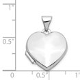 thumbnail image 4 of Médaillon en Forme de Cœur en Or Blanc 14K Poli, 4 of 4