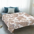 thumbnail image 4 of Floral Boho Blanket Soft Cozy Warm Throw Blanket for Couch, Plush Fuzzy Flannel Fleece Blankets for Sofa, Vintage Country Brown Pesley Flowers Bed Blankets Lightweight Gifts for Women, 30"x40", 4 of 9