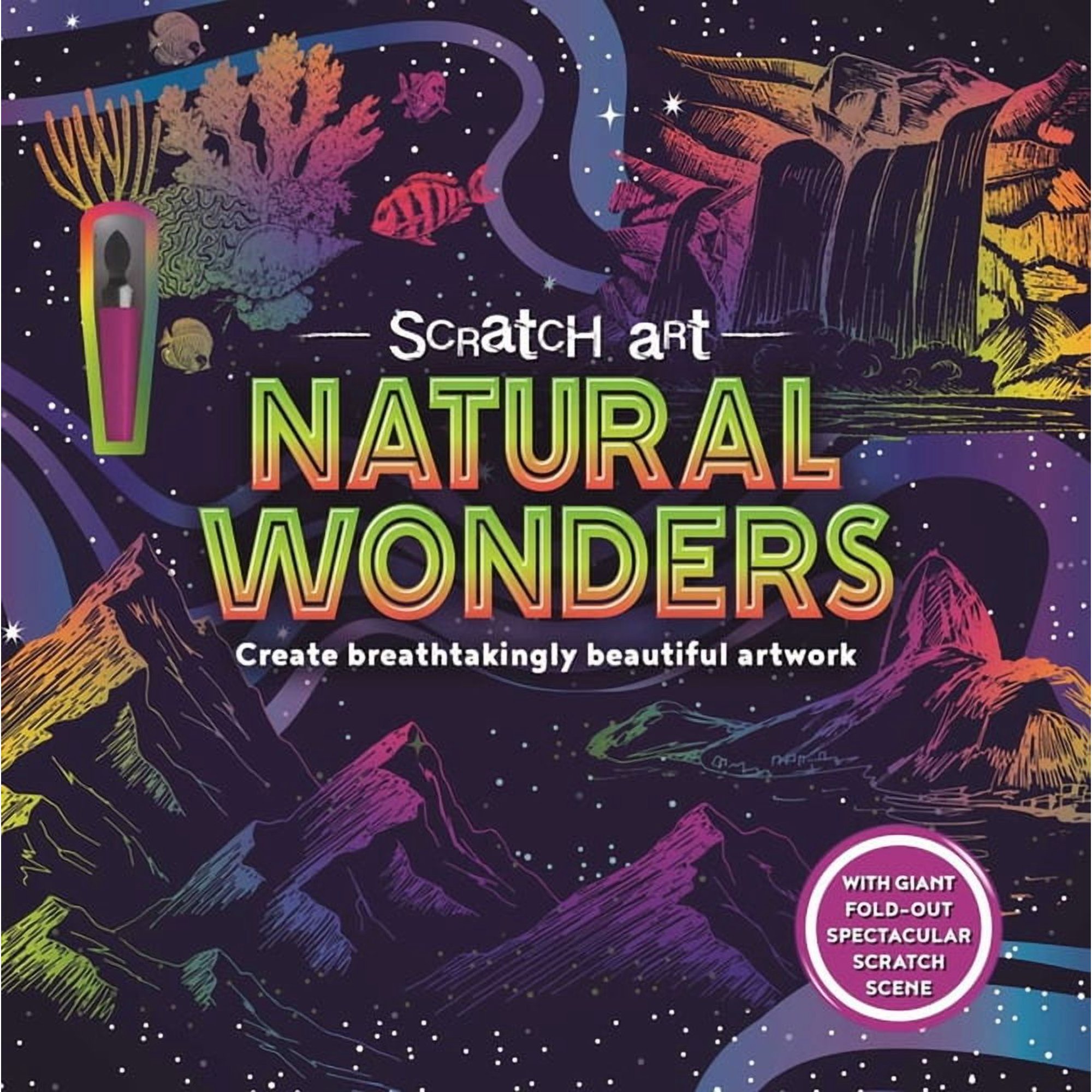 Scratch Art Natural Wonders: Create Breathtaking Beautiful Artwork, (Paperback)