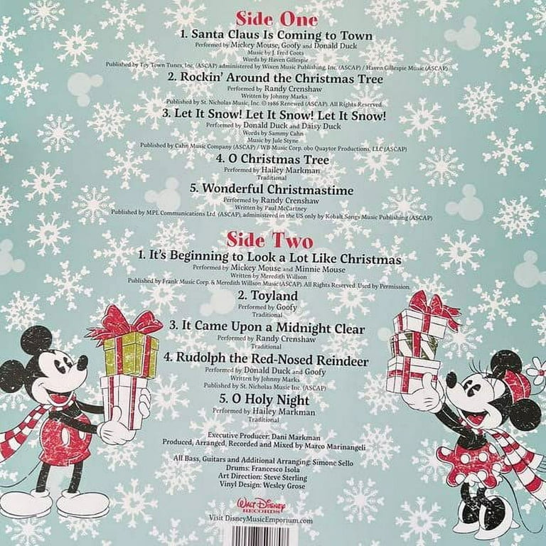 Disney Jingle Bell Fun Record, Red Colored Vinyl, LP