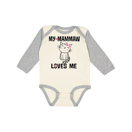 

Inktastic Mammaw Loves Me Girls Girls Long Sleeve Baby Bodysuit