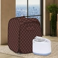 thumbnail image 6 of yotijay Folding Steam Sauna Tent US Plug Full Body for Hotel Birthday Gift Woman Men Brown, 6 of 9