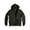 Black, variant on Visitor Men's Heavyweight Sherpa Lined Thermal Hoodie Jacket