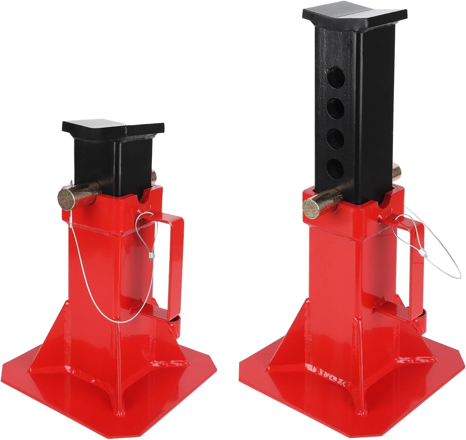 Historyli Heavy Duty Car Jack Stand, 12 Ton Jack Stands with Lock, Adjustable Height 11''-18'', 26,400 lb Capacity