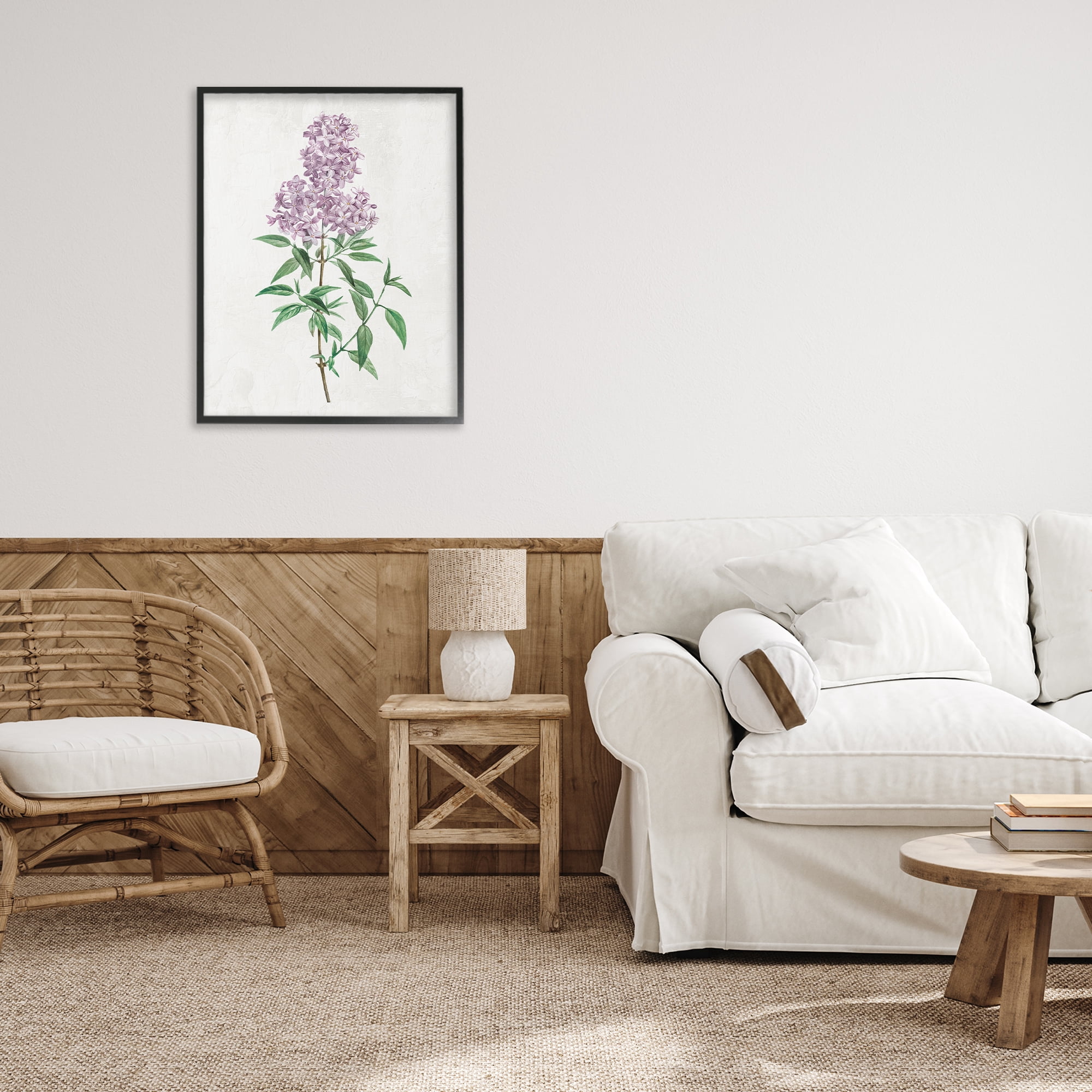 Stupell Industries Lilac Blossoms Blooms Black Framed Giclee Art, design by Kim Allen