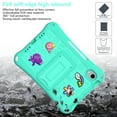thumbnail image 7 of iPad mini 6th 7th Gen Case for Kids, Soft EVA Rubber Shoulder Strap Kickstand Children Friendly Anti-Scratch Shockproof Bumper Case Cover for Apple iPad mini 6 7 8.3" 2021/2024, Mintgreen, 7 of 7