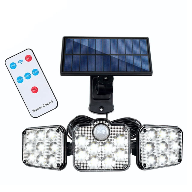 Lámpara LED Solar con Sensor de Movimiento Impermeable, Inteligente y Eficiente