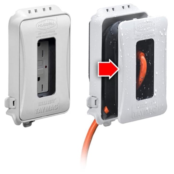 1 Gang in Use Outlet Cover, White
