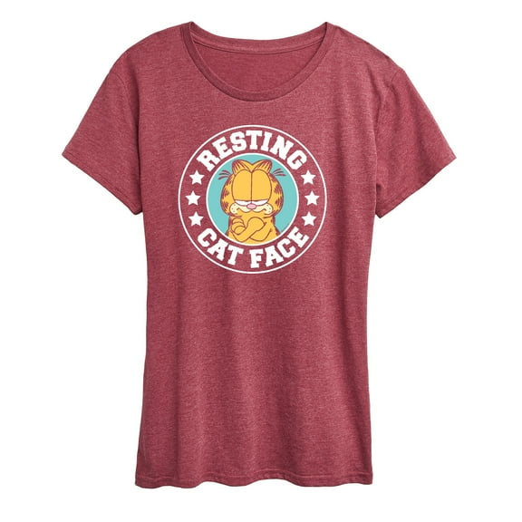 Garfield - Resting Cat Face - Women's Short Sleeve Graphic T-Shirt